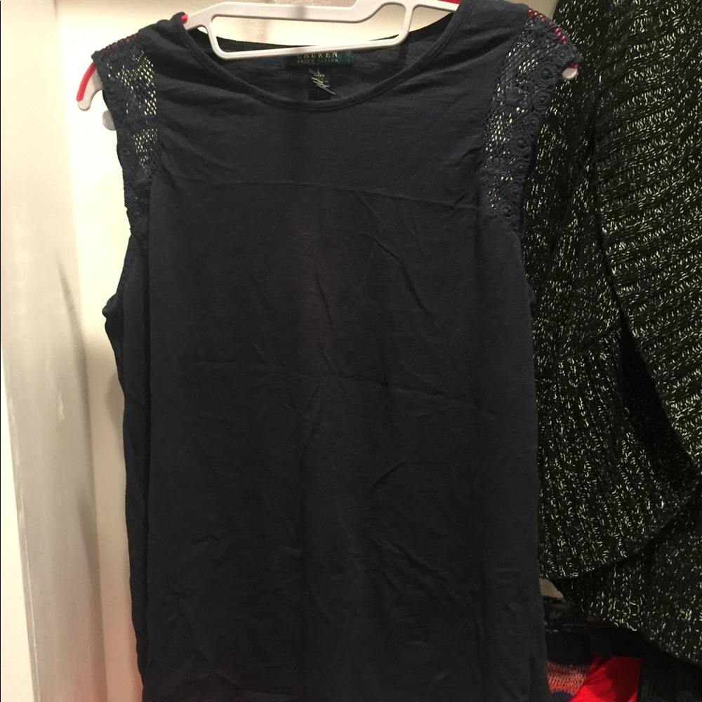 Sleeveless cotton blouse